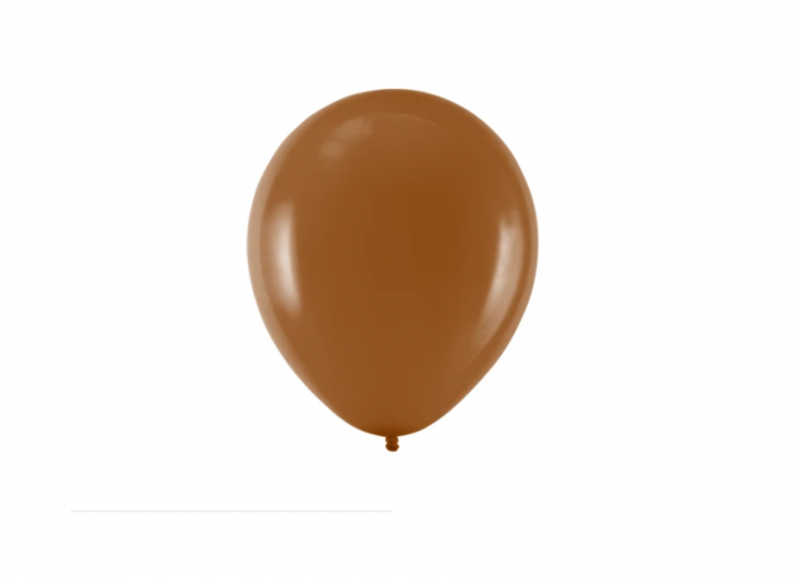 Balony brązowe 2  26 cm 10 sztuk na chrzest urodziny 